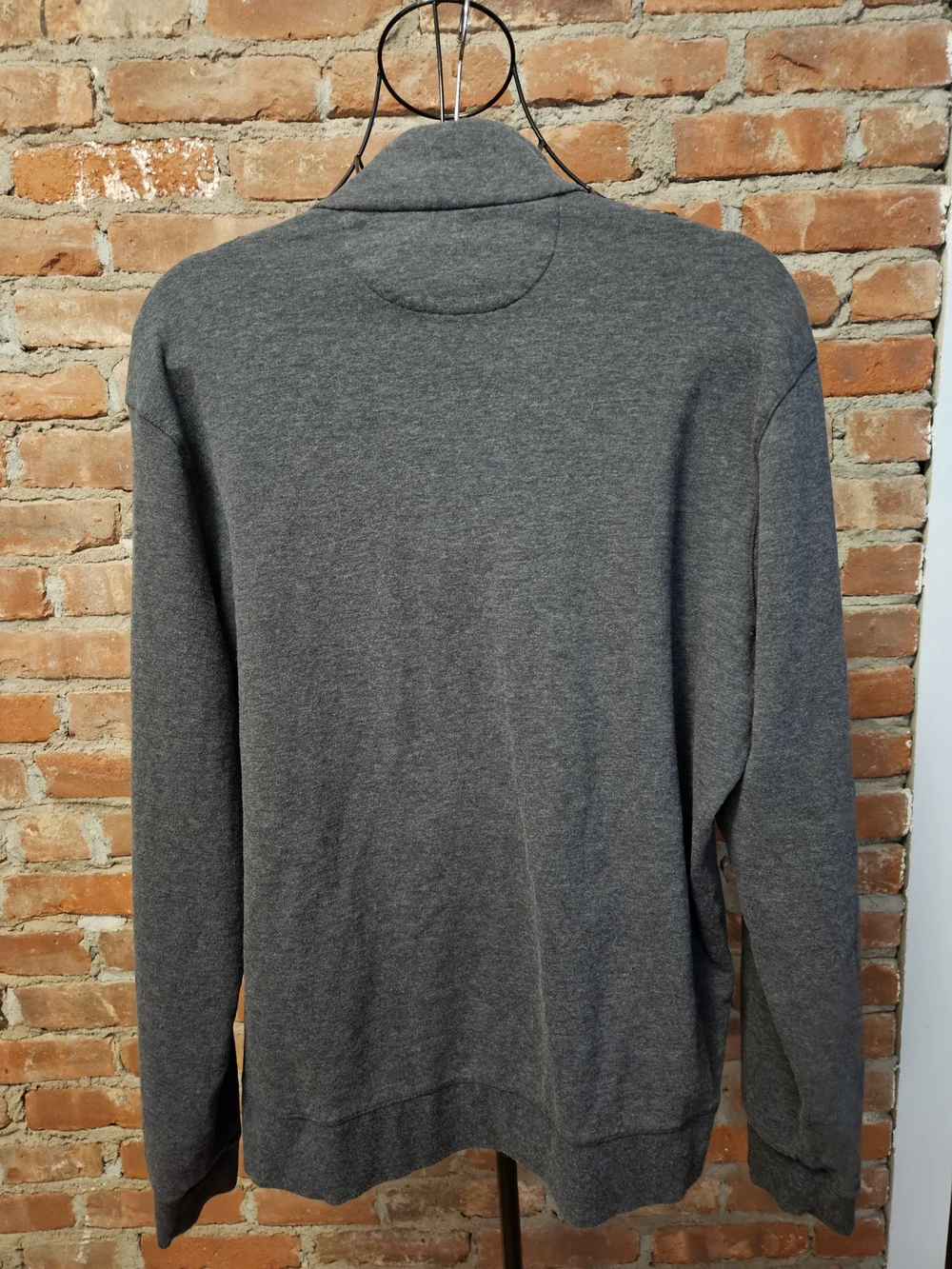 Polo by Ralph Lauren Men’s Charcoal Quarter-Zip Sweater